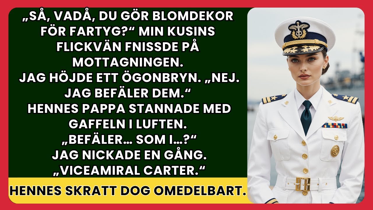 Hon hånade mitt ”tjejiga marinjobb” på festen – tills jag presenterade mig som viceamiral Carter