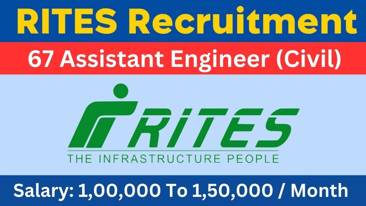 RITES Recruitment 2024 | 67 Assistant Civil Enginee Post | NO Exam | DIRECT SELECTION (VERY EASY)
