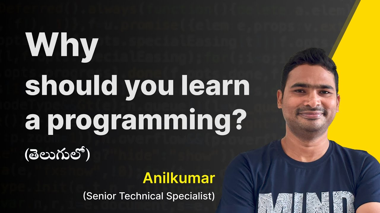 P1 - Why Programming [తెలుగు]?