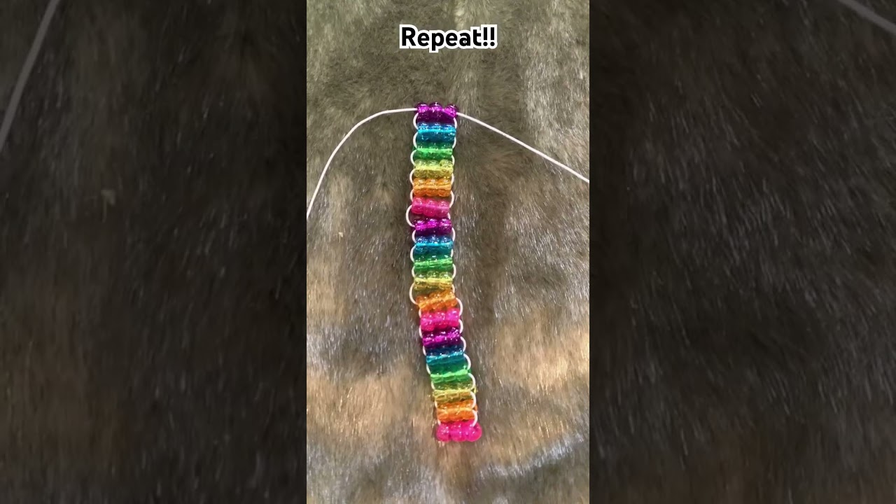 Ladder stitch tut!! #kandi #bracelet #kandikid #kandicuff #plur #tutorial #ponybeads