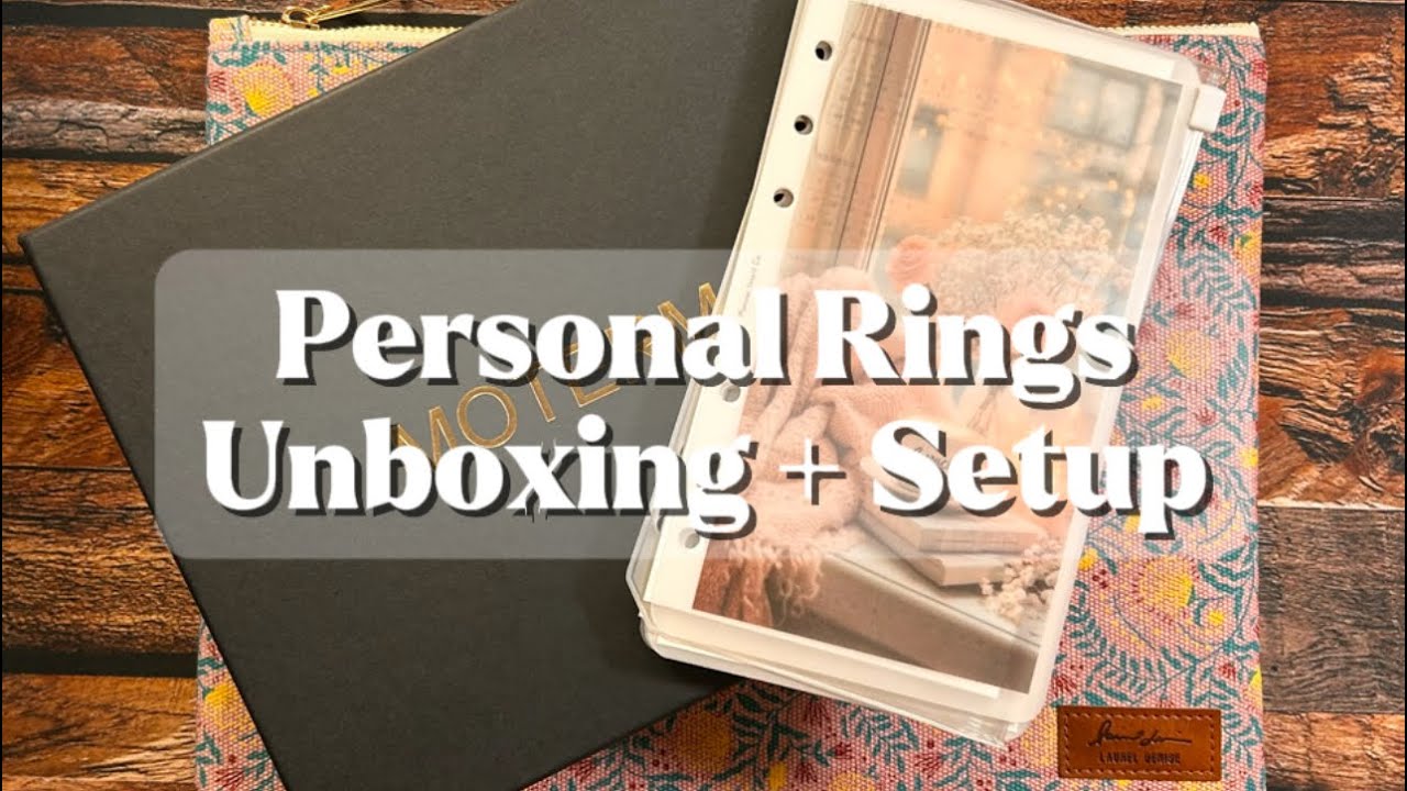 Распаковка ежедневника Moterm Personal Rings Planner | Кварцевый розовый | Разделы и оформление в...
