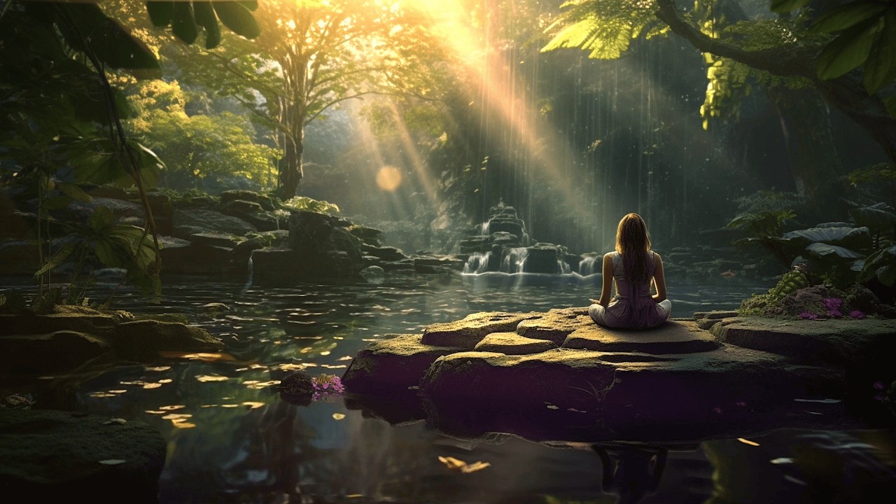 Deep Sleep African Healing Music 🌿 Water & Forest Sounds | 1 Hour Meditation