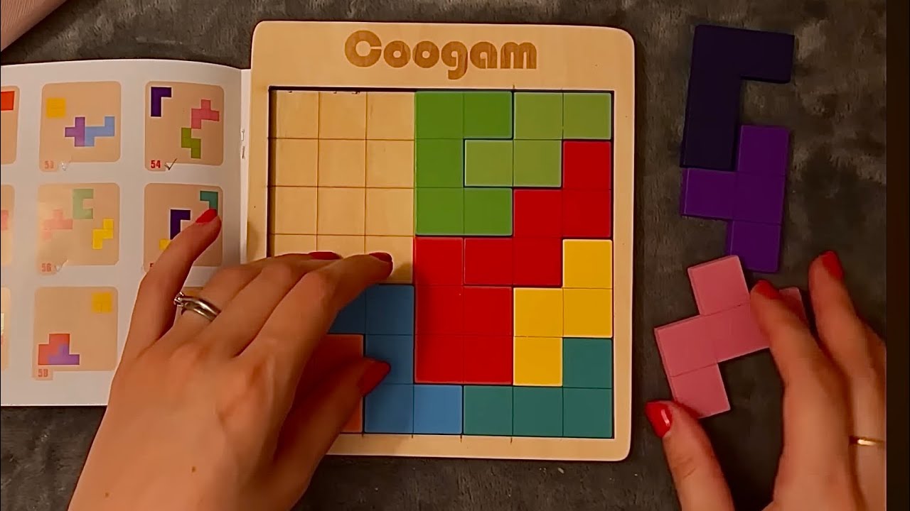 ASMR - Wooden Puzzle (3) - Clicky Whispers