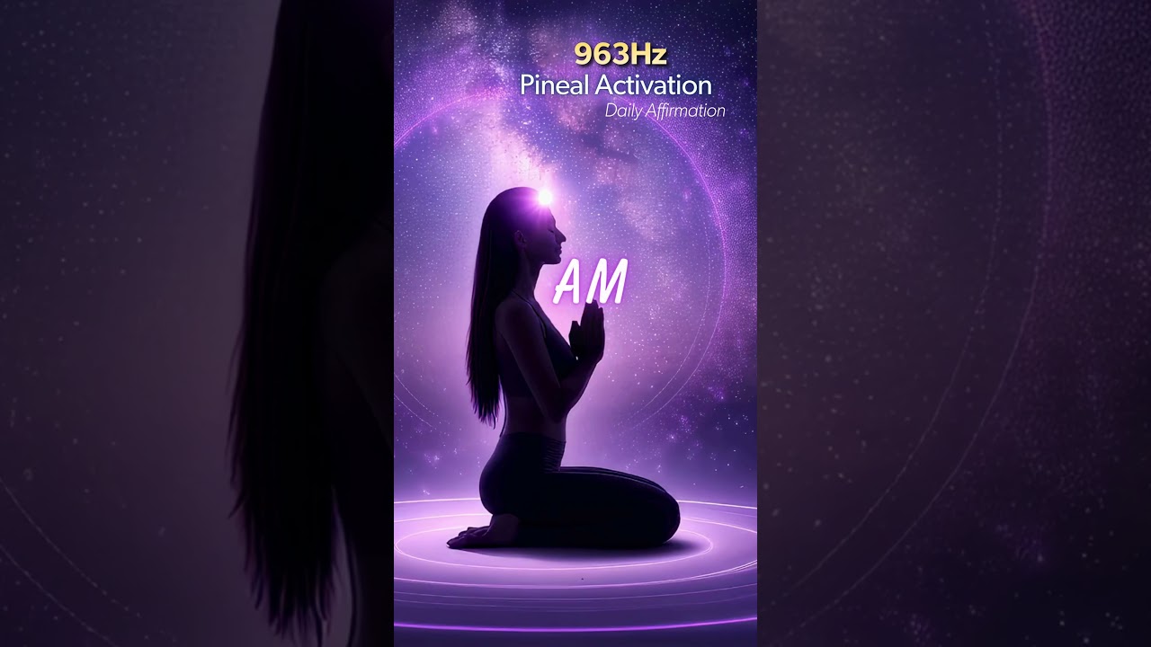 Fully Awake 🌌| 963hz Activation  #pinealactivation #universeenergy #963hz