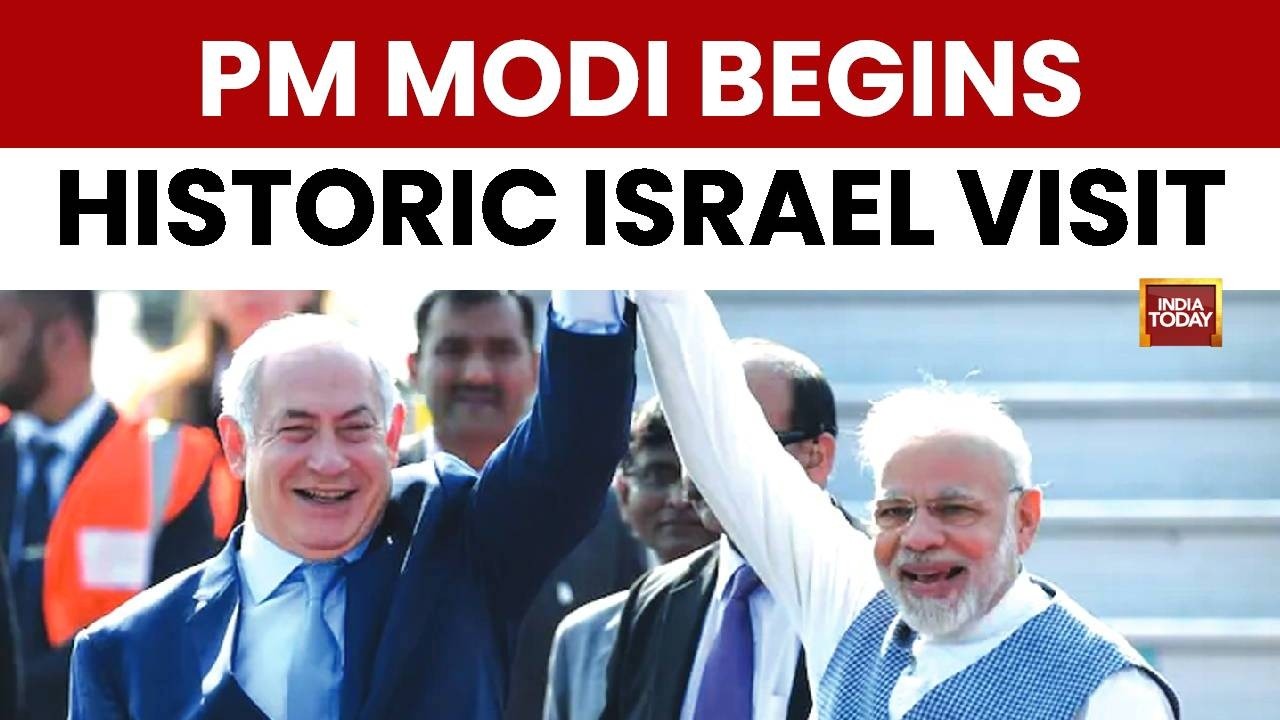 Breaking: PM Modi Arrives In Israel, Welcomed By Netanyahu; To Address Knesset In Historic First