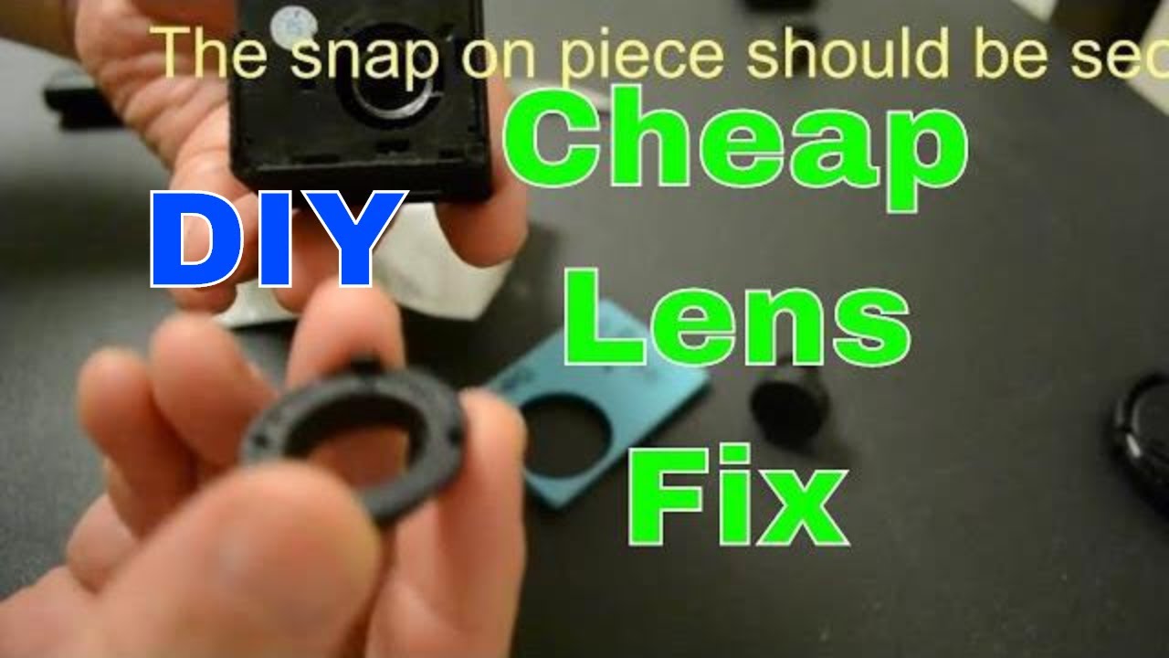 Cheap Lens Fix | Replacing Lens on 1080p action Camera | Lens Repair | 12.00 dollar lens  fix