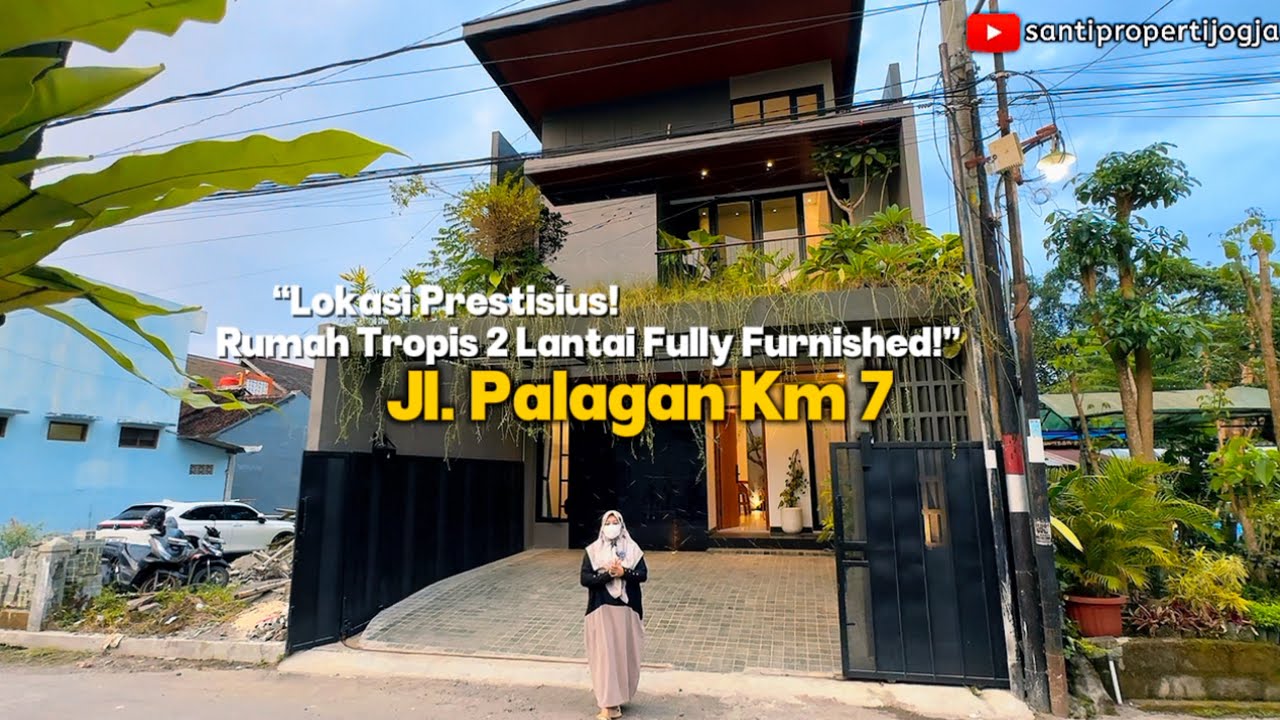 “Dekat Hyatt! Rumah Tropis Cantik 2 Lantai Furnished Dekat UGM, Al Azhar Monjali Hanya 2 Man!”
