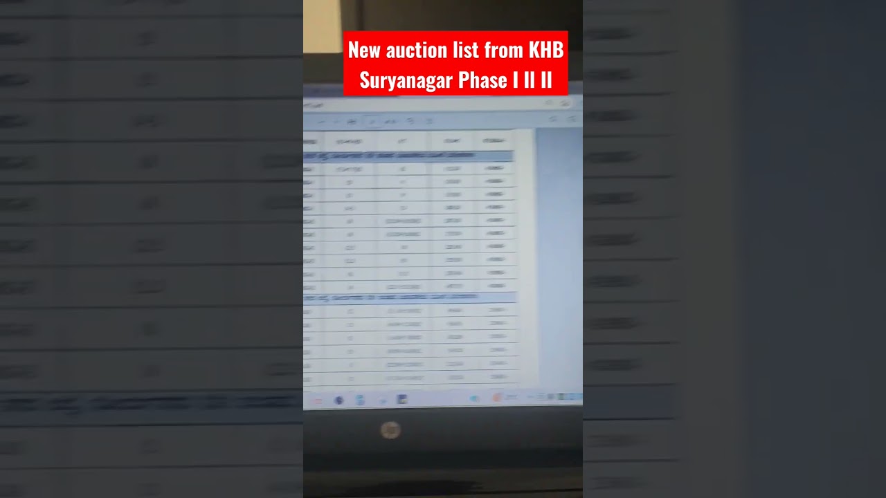 Suryanagar Phase 1 2 & 3. Corner Sites are on Auction from Karnataka Housing Board #realestateagent