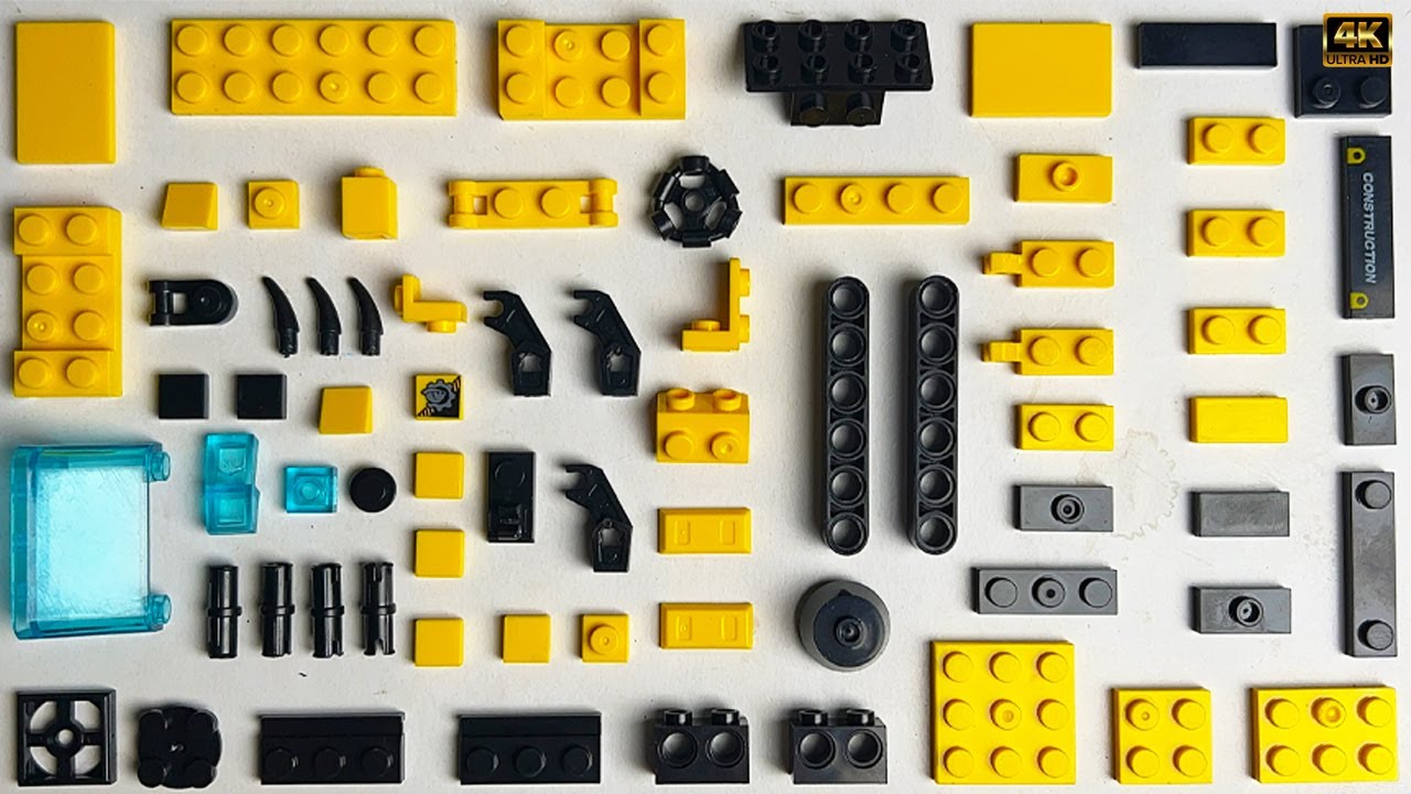 I Built Mini Excavator Lego Unofficial | Building Lego Construction Toy