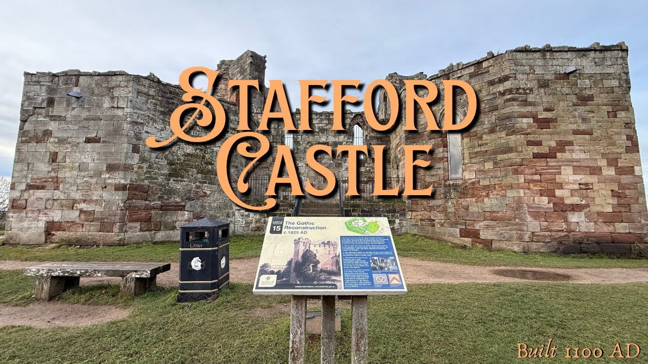 Stafford Castle - Walking Tour Around a Castle Built In 1100 AD In The County Town 