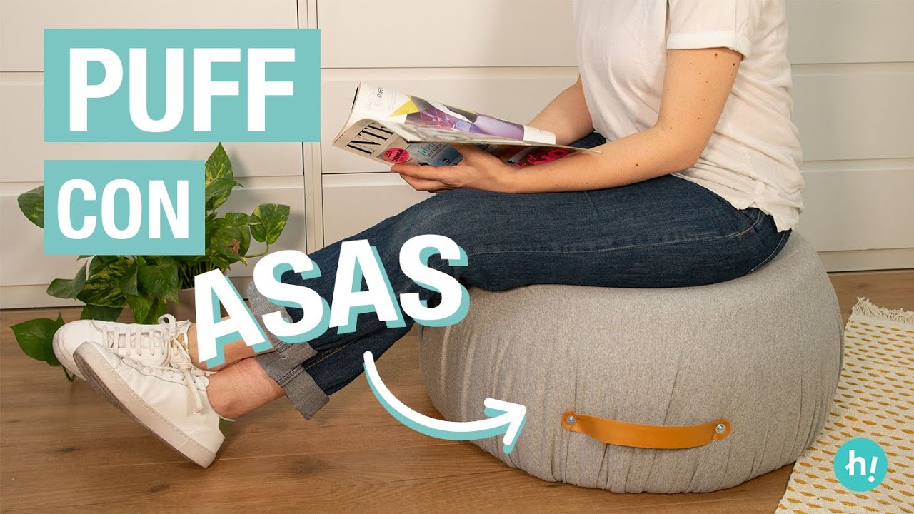 Cómo hacer un puff con asas con un neumático | PASO A PASO