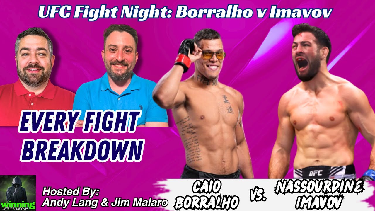 UFC Fight Night: Борральо против Имавова | Полный анализ карты + 5% Лучшая ставка прямо сейчас!