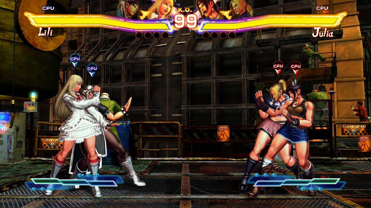 Chun-Li & Lili vs Nina & Julia! Special Fight Request CPU vs CPU