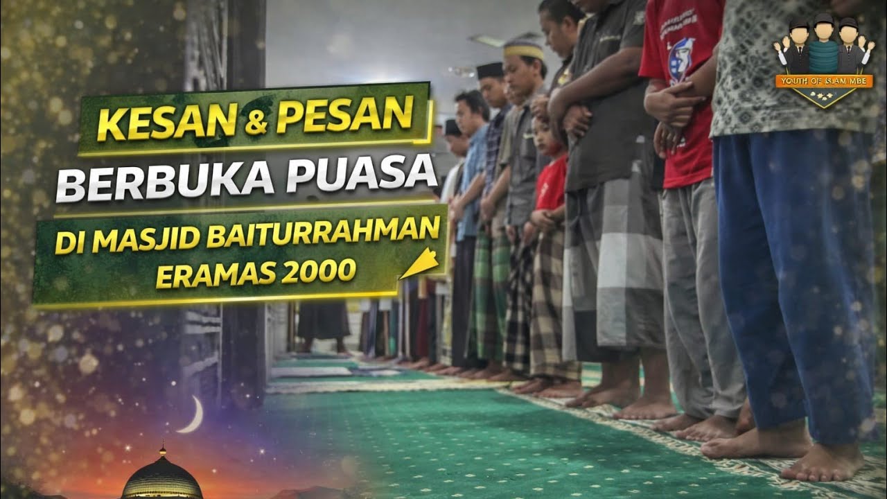 Suasana Sholat Isya Berjamaah di Masjid Baiturrahman Eramas 2000 Dipimpin Imam Pak Rahmad