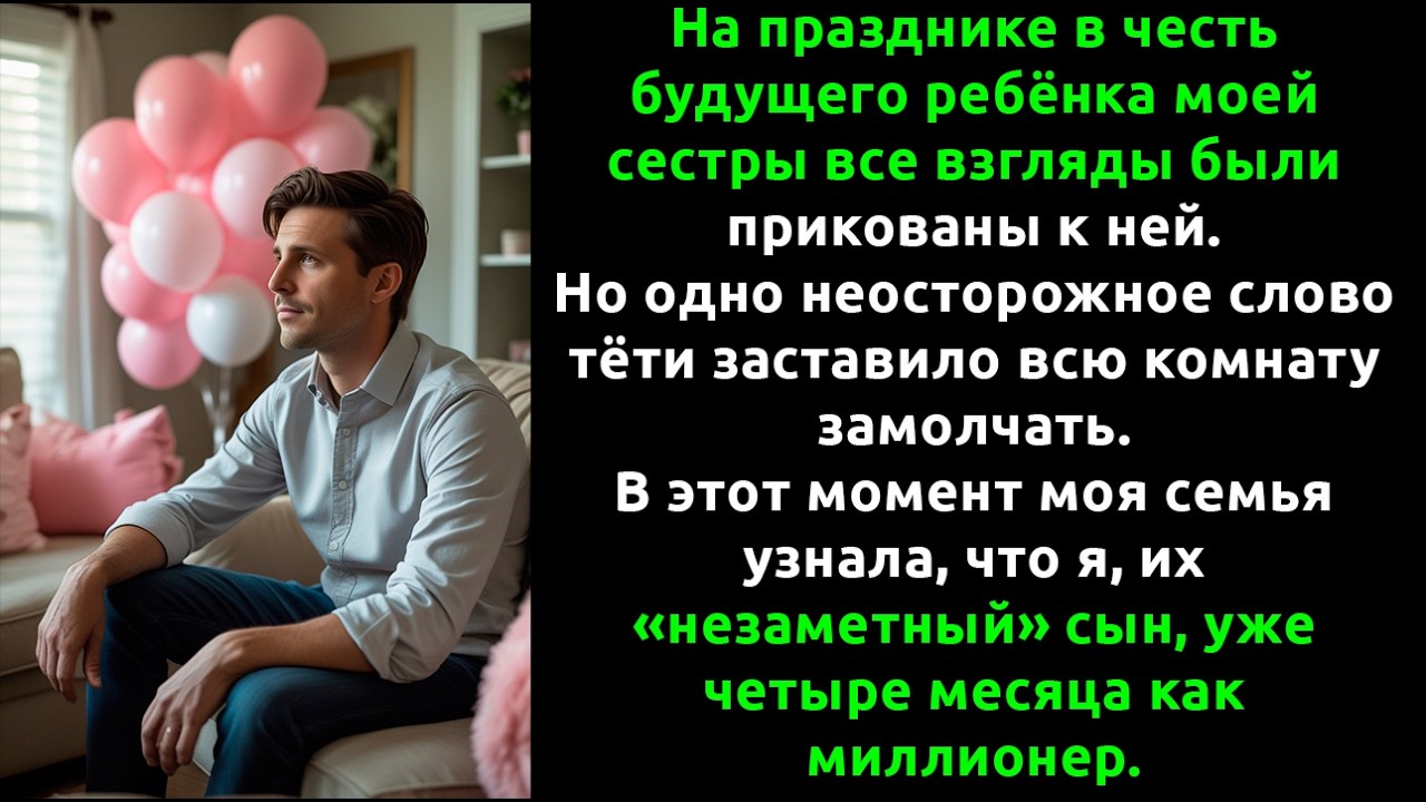 Я пришёл на праздник сестры, а в итоге УНИЧТОЖИЛ свою семью одним честным ответом.
