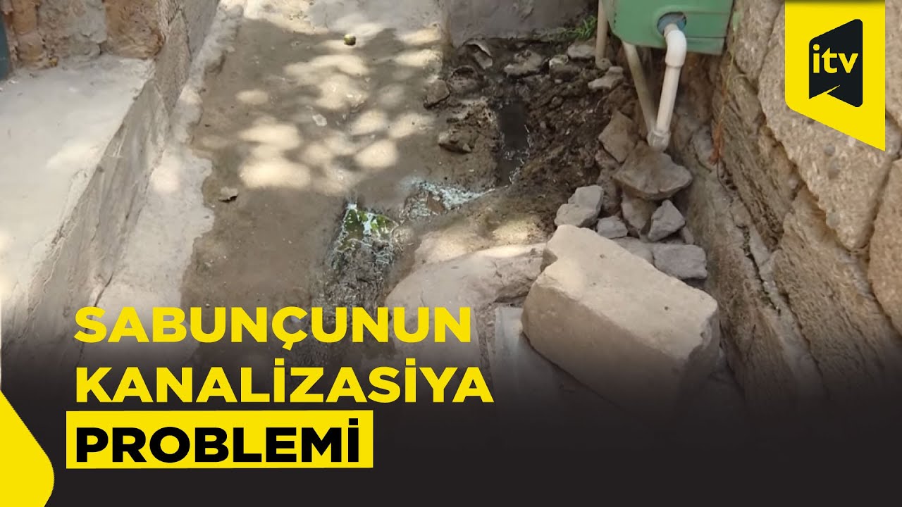 Sabunçuda sakinlər kanalizasiya problemindən əziyyət çəkir