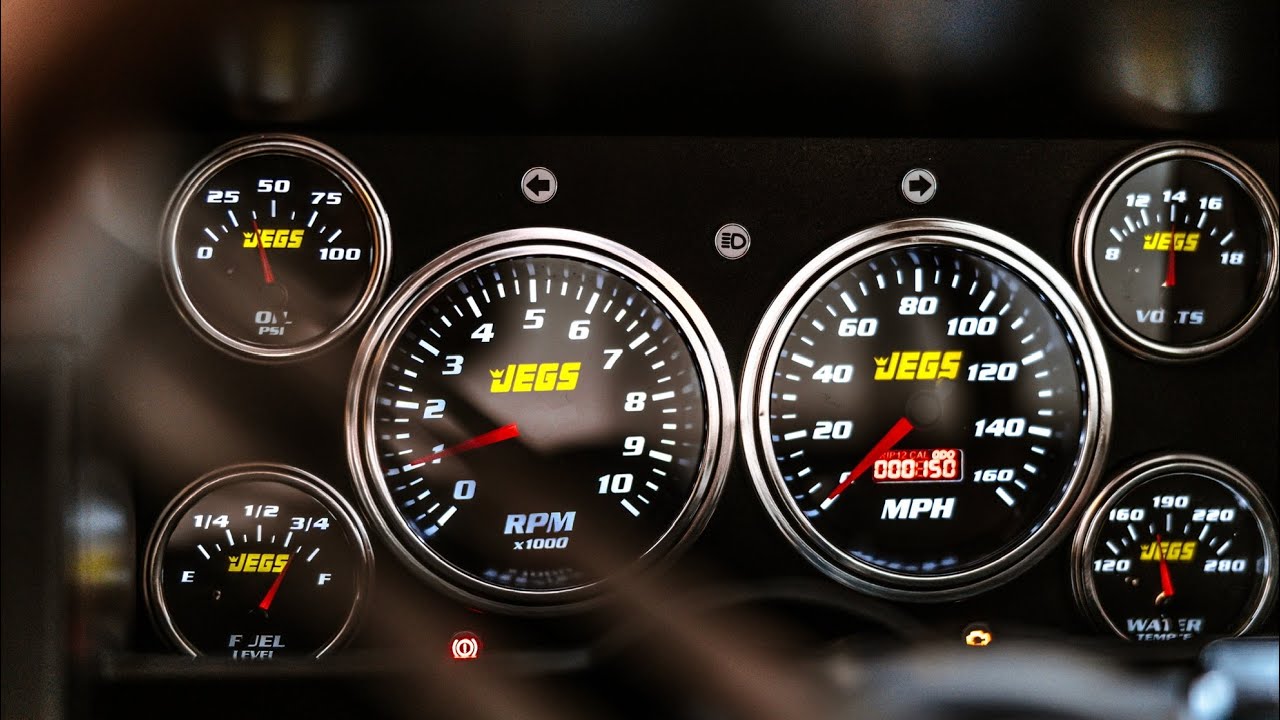 S10 Custom Jegs Gauges Cluster Build 