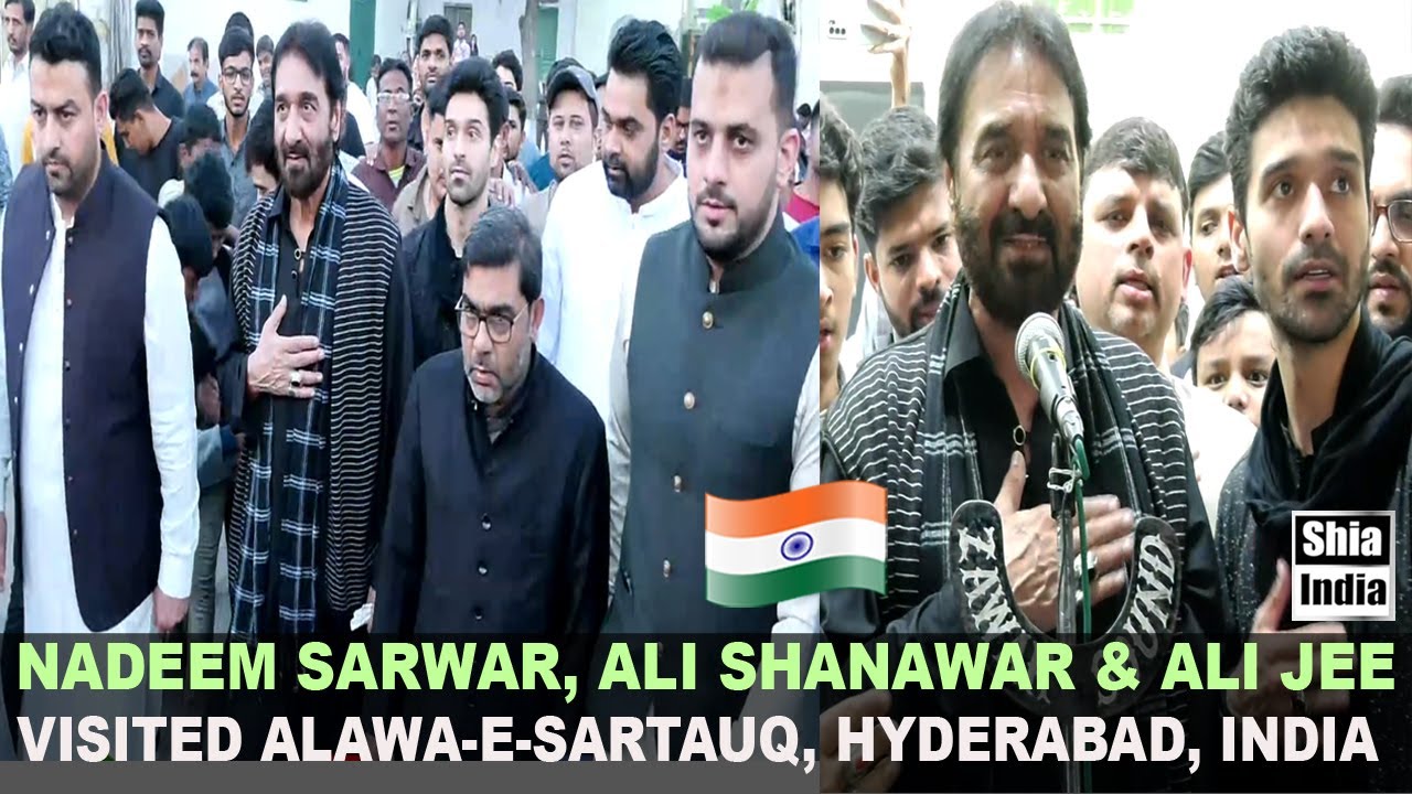 Nadeem Sarwar, Ali Shanawar, Ali Jee Visited Alawa-e-Sartauq Hyderabad, India  🇮🇳 2023
