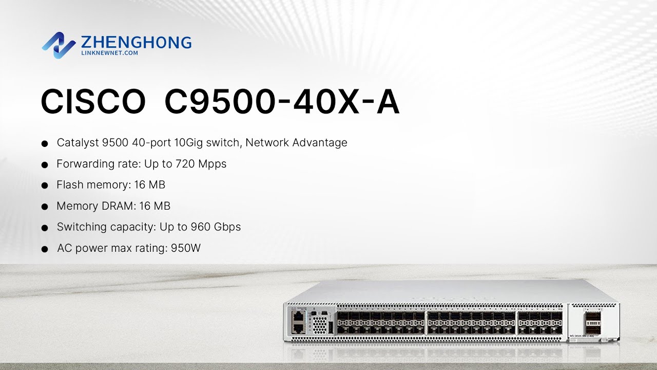 Cisco Catalyst 9500 Series C9500-40X-A Display (On sales)