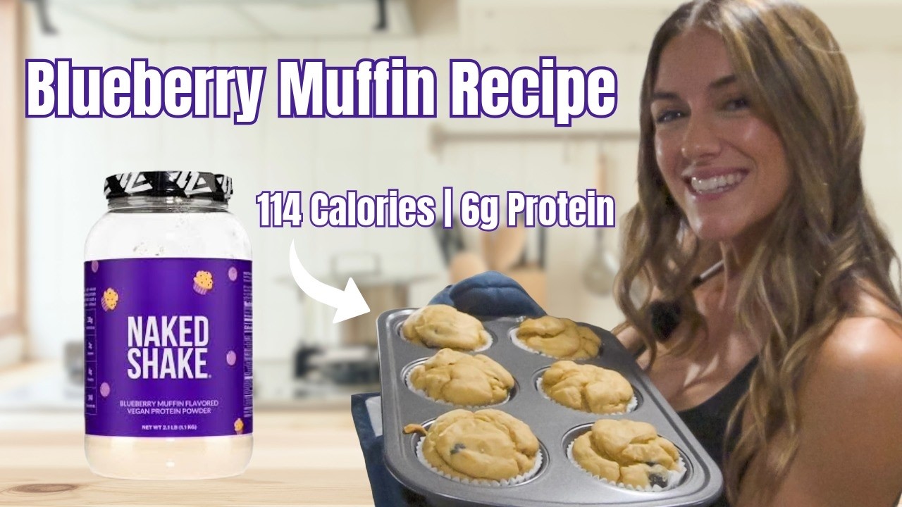 Healthy Protein Blueberry Muffins | Easy Meal Prep