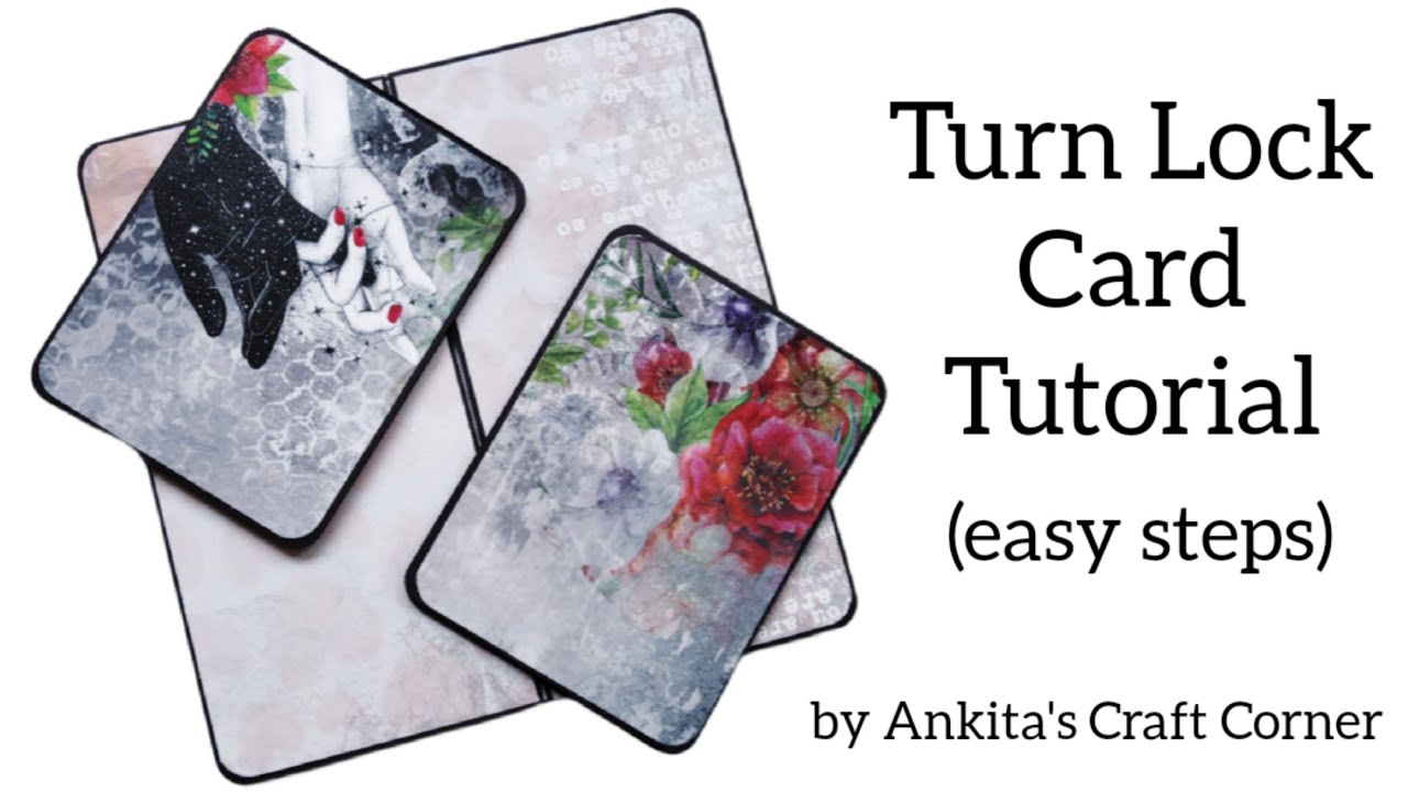 Turn Lock Card Tutorial | Scrapbook card ideas