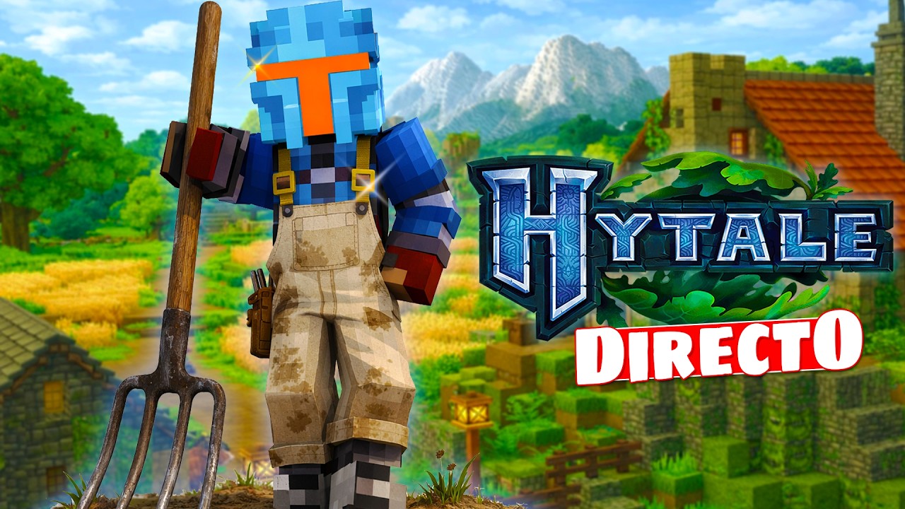 🔴Construyendo mi NUEVA GRANJA en HYTALE