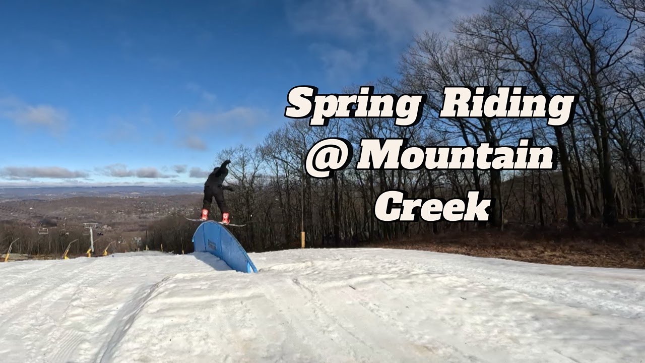 Spring day snowboarding at Mountain Creek!!