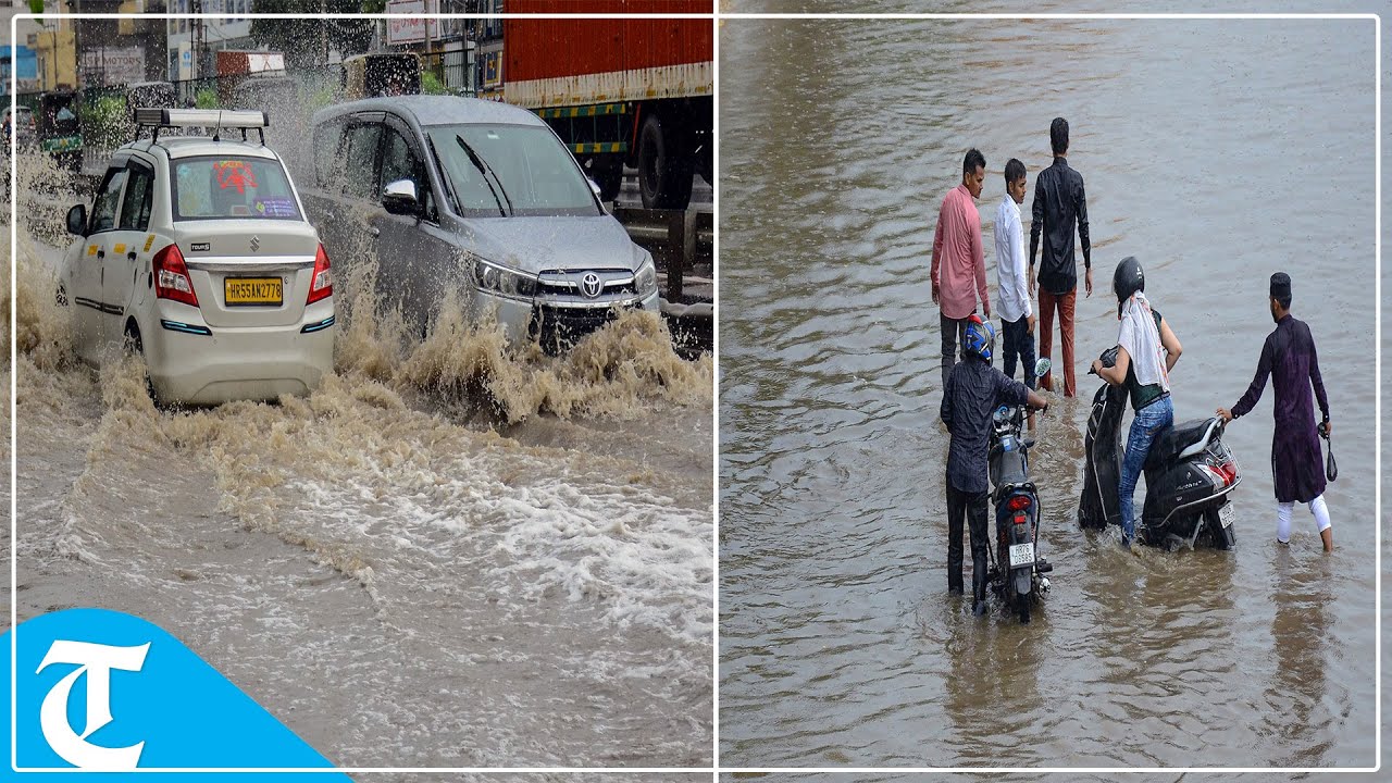 Haryana: Heavy rains cause waterlogging in parts of Gurugram