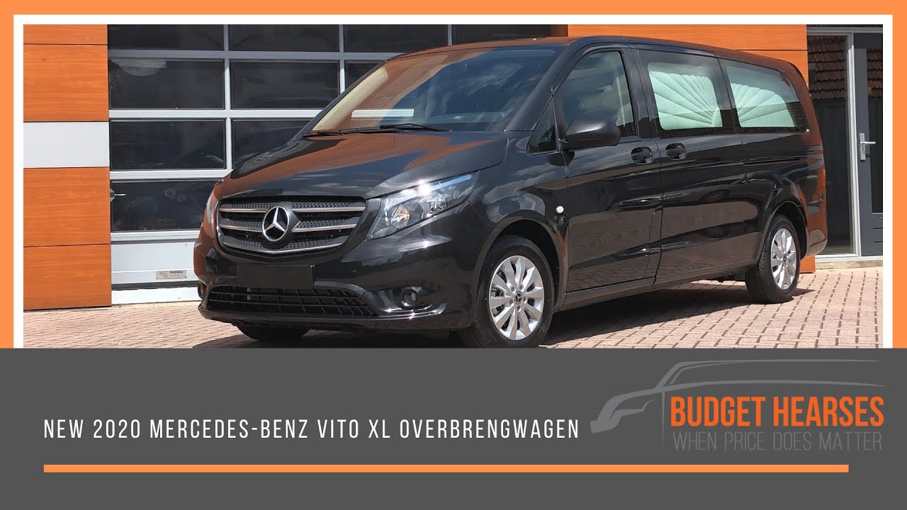 BudgetHearses | 2020 Nieuwe Mercedes-Benz Vito 110 CDI XL Overbgengwagen