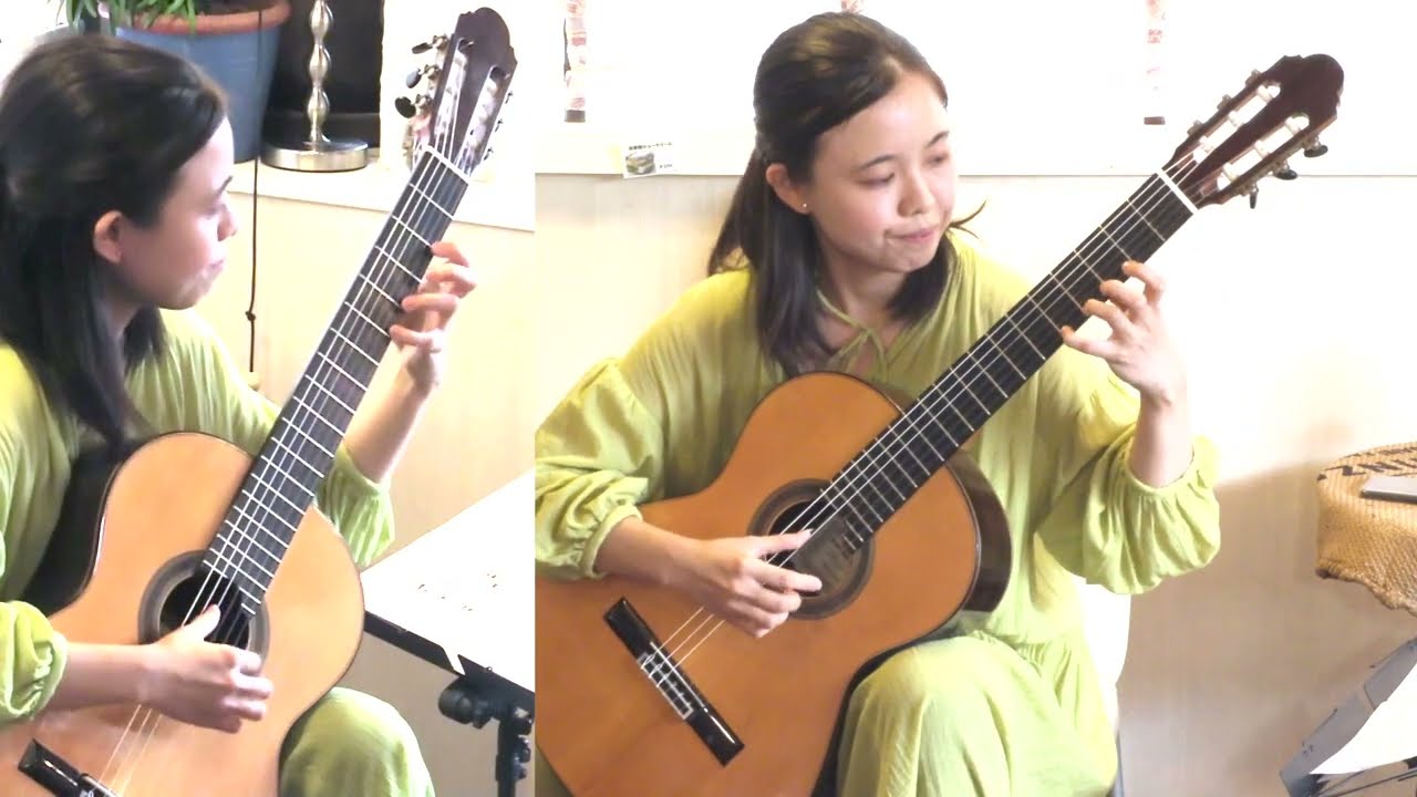 ギターソロ　岡本  文（おかもとあや）／ 魔笛の主題による変奏曲（Fernando Sor）