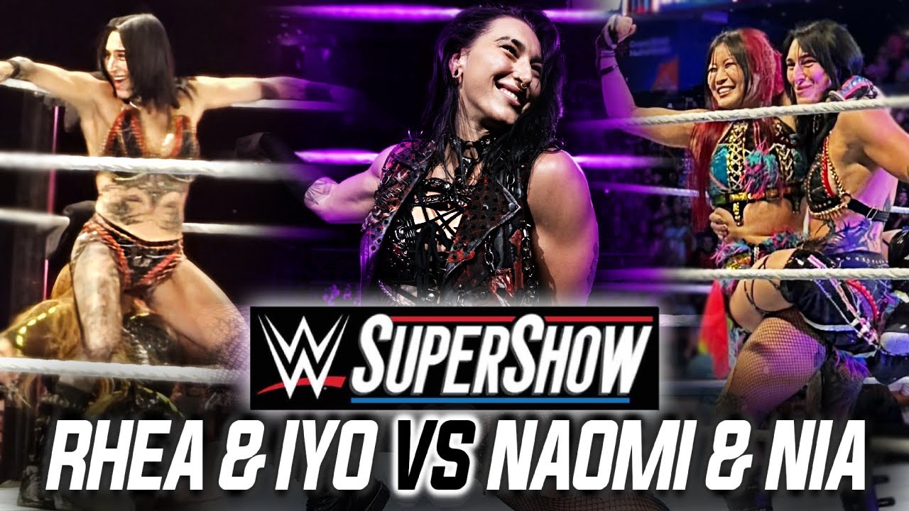 Rhea Ripley & Iyo Sky vs Naomi & Nia Jax - Edinburg 7/20/25 WWE Live Event