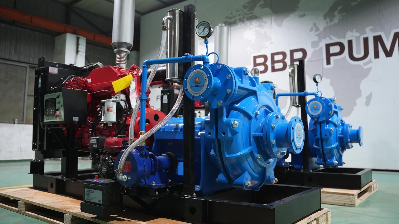 200 m³/h Diesel Engine Driven Self-Priming Slurry Pump | 80m Head Heavy-Duty Pump | An Pump