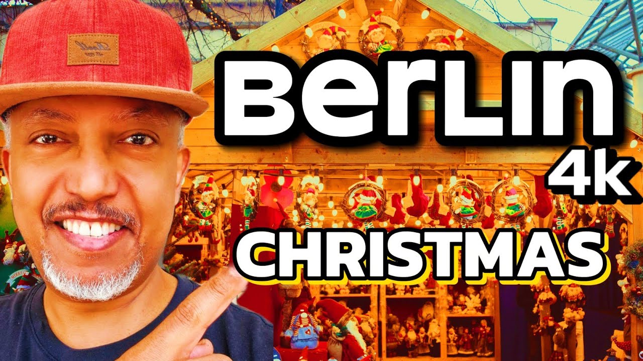 Berlin Travel. Berlin Christmas Market in 4k TV. Visit Berlin. Weihnachtsmarkt.