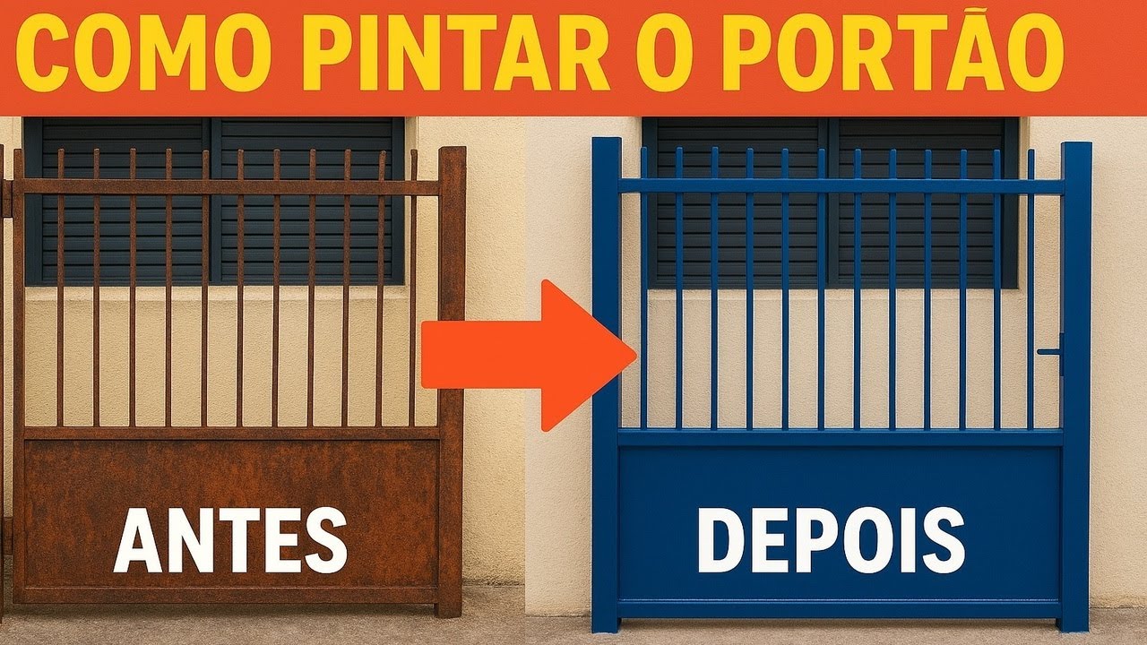 Transforme Seu Portão: Guia Simples de Pintura, faça você mesmo!