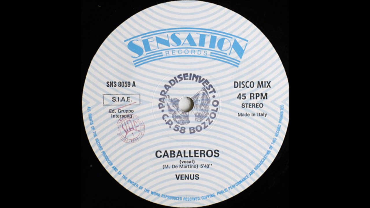 Venus – Caballeros (Vocal). Italo Disco 1987