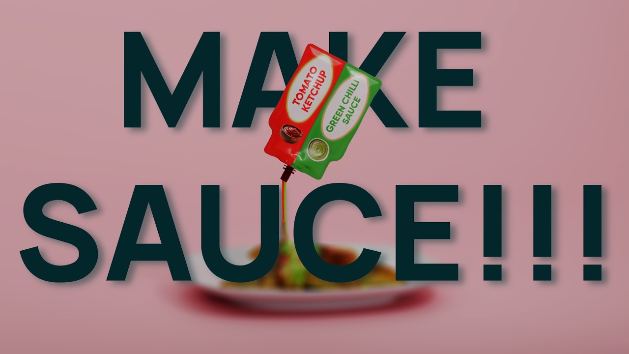 3D Product Animation - Making Sauce Pack...