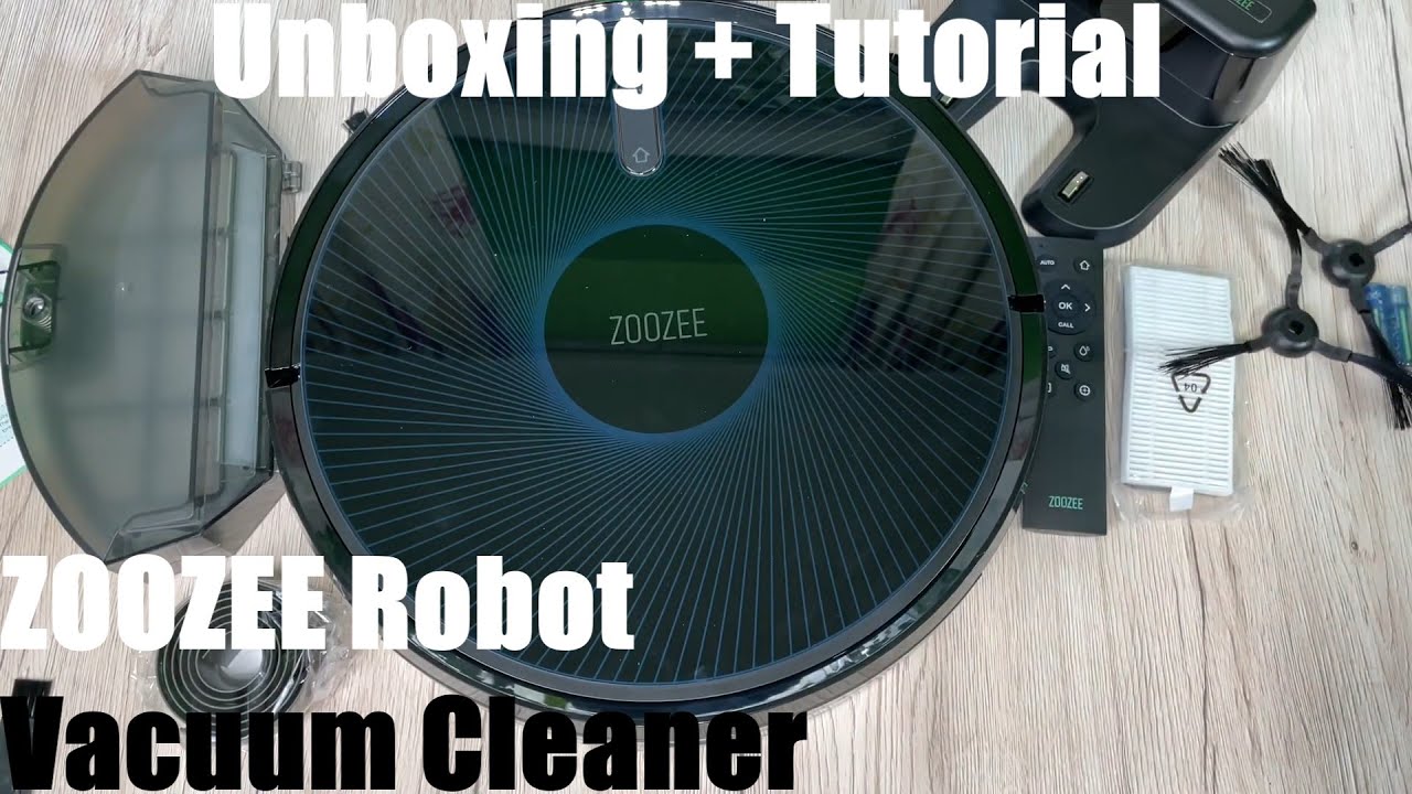 ZOOZEE Z50 Robot Vacuum Cleaner 2-in-1 Vacuum/Mop 5200mAh LG Battery 3000Pa Unboxing & instructions