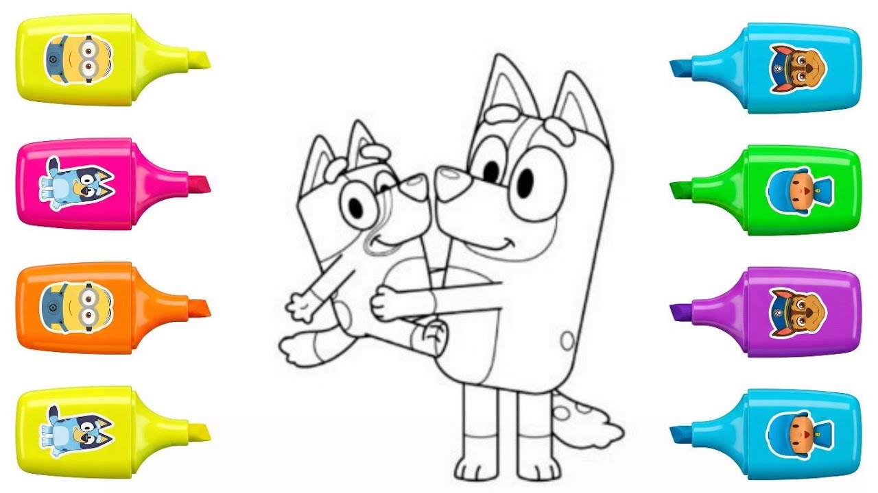 How to Draw Bluey Step by Step 🎨