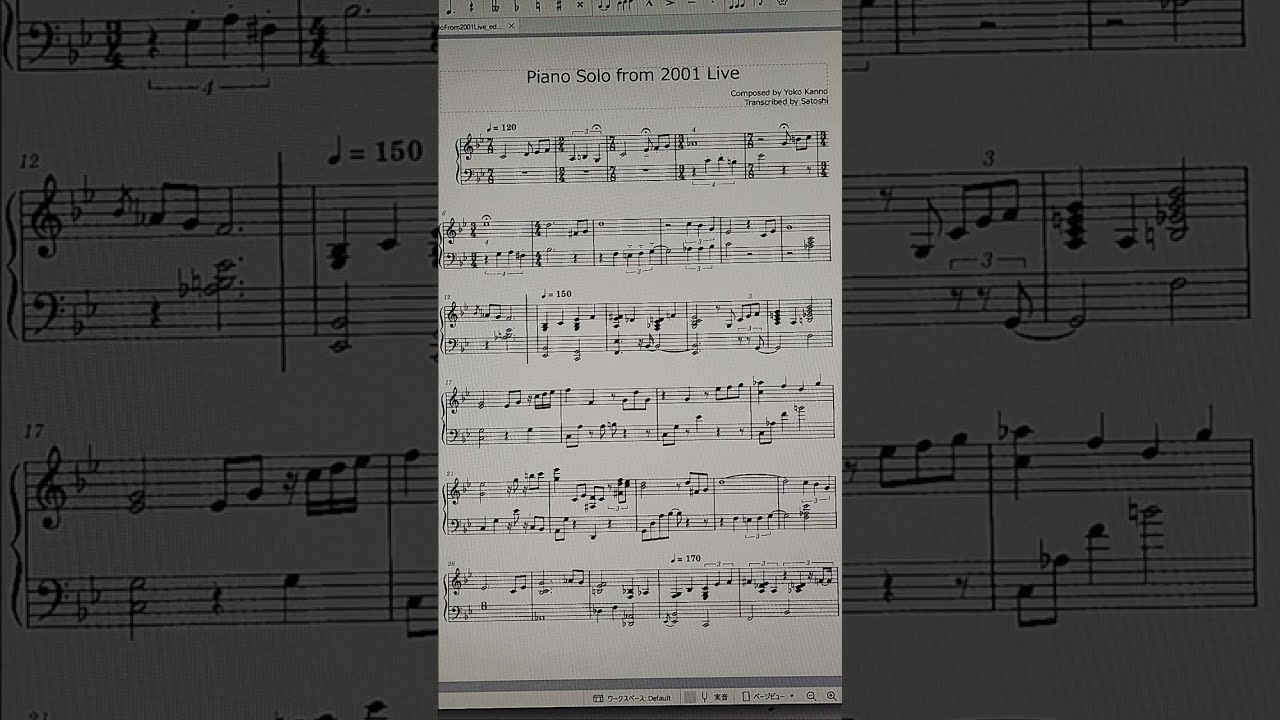【Fan-made】Piano Solo from 2001 Live 