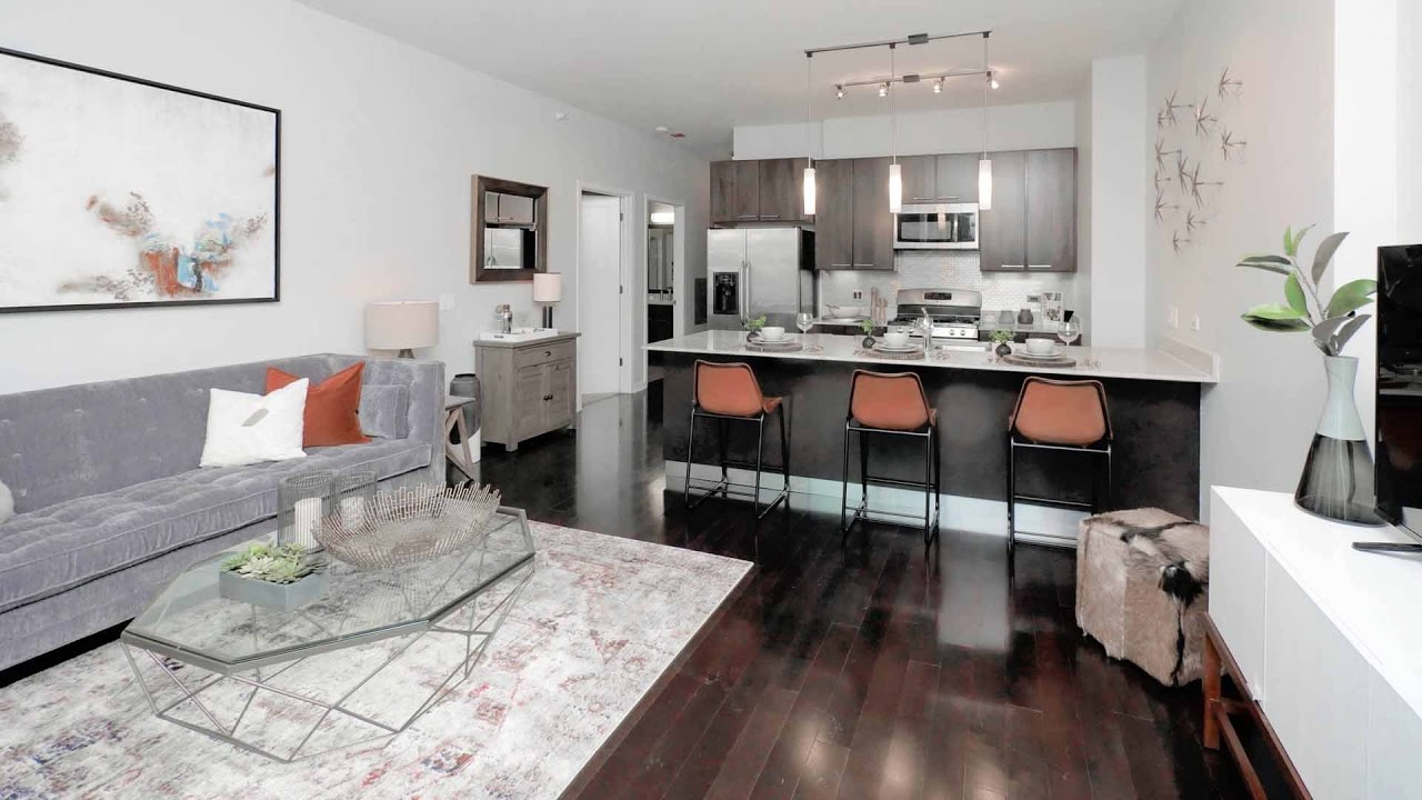 An award-winning model apartment at Parc Huron in River North