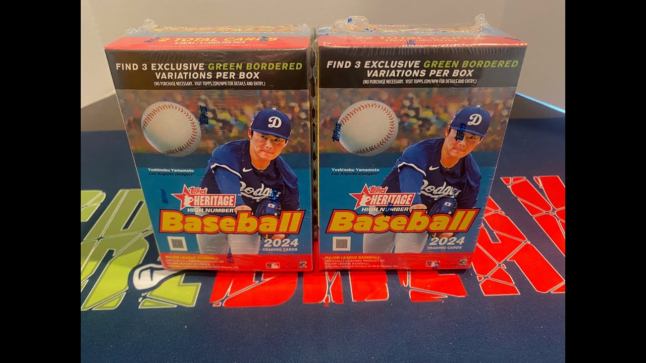 New Release!! 2024 Topps Heritage High Number Blaster Box Opening! Nice Mini Rookie Card Pull!!