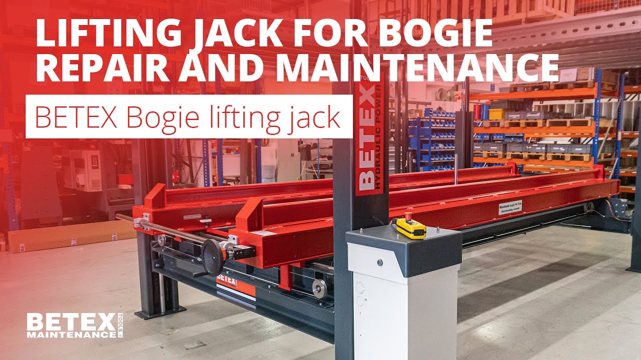 Lifting jack for bogie repair and maintenance - BETEX