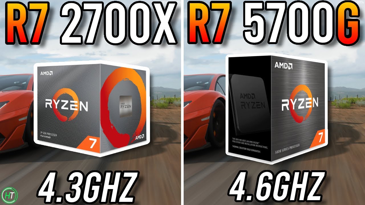 Ryzen 7 2700X vs Ryzen 7 5700G - Tested in 2023