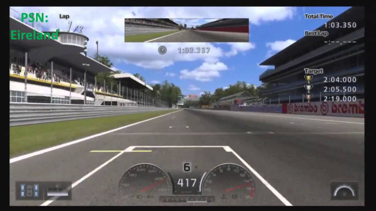 GT5 - Red Bull X1 Challenge - Monza - Gold HD - 2:02:750 Sebastian Vettel x2010