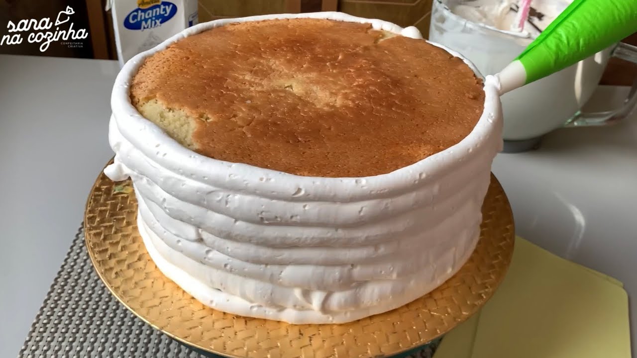 DECORAÇÃO COM CHANTILLY EM BOLO DE 5 kg TAMANHO 25x10 | dicas quantidade de chantilly para decorar