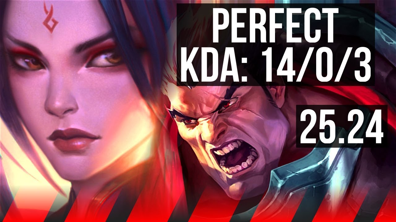 RIVEN vs DARIUS (TOP) | Perfect KDA: 14/0/3 | EUNE Master | 25.24