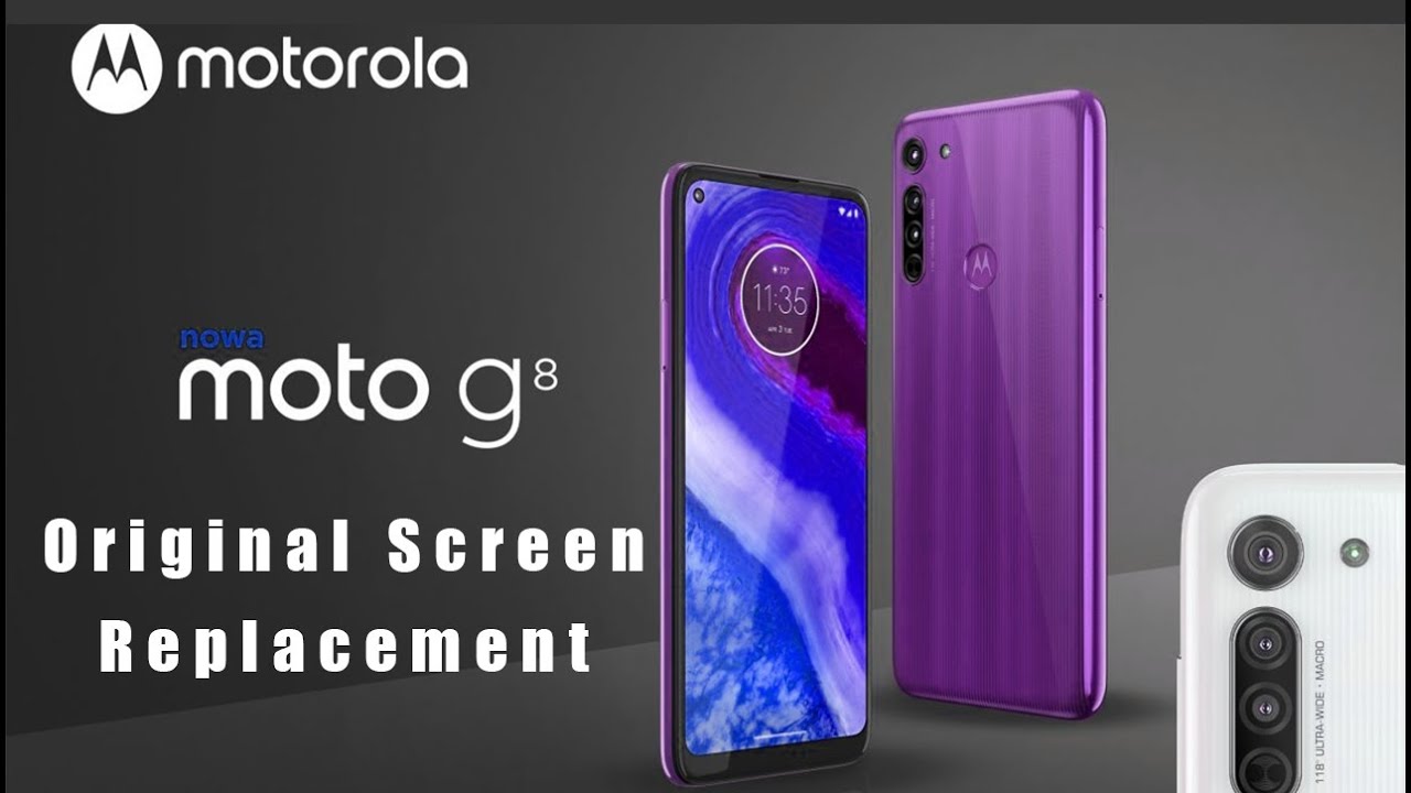 Motorola Moto G8 XT2045 Original Screen Replacement Tutorial / Wymiana wyświetlacza