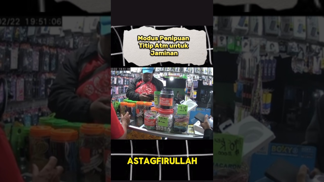 Modus penipuan,titip Atm untuk jaminan..gak kasihan anak istri pakk??#penipuan#moduspenipuan