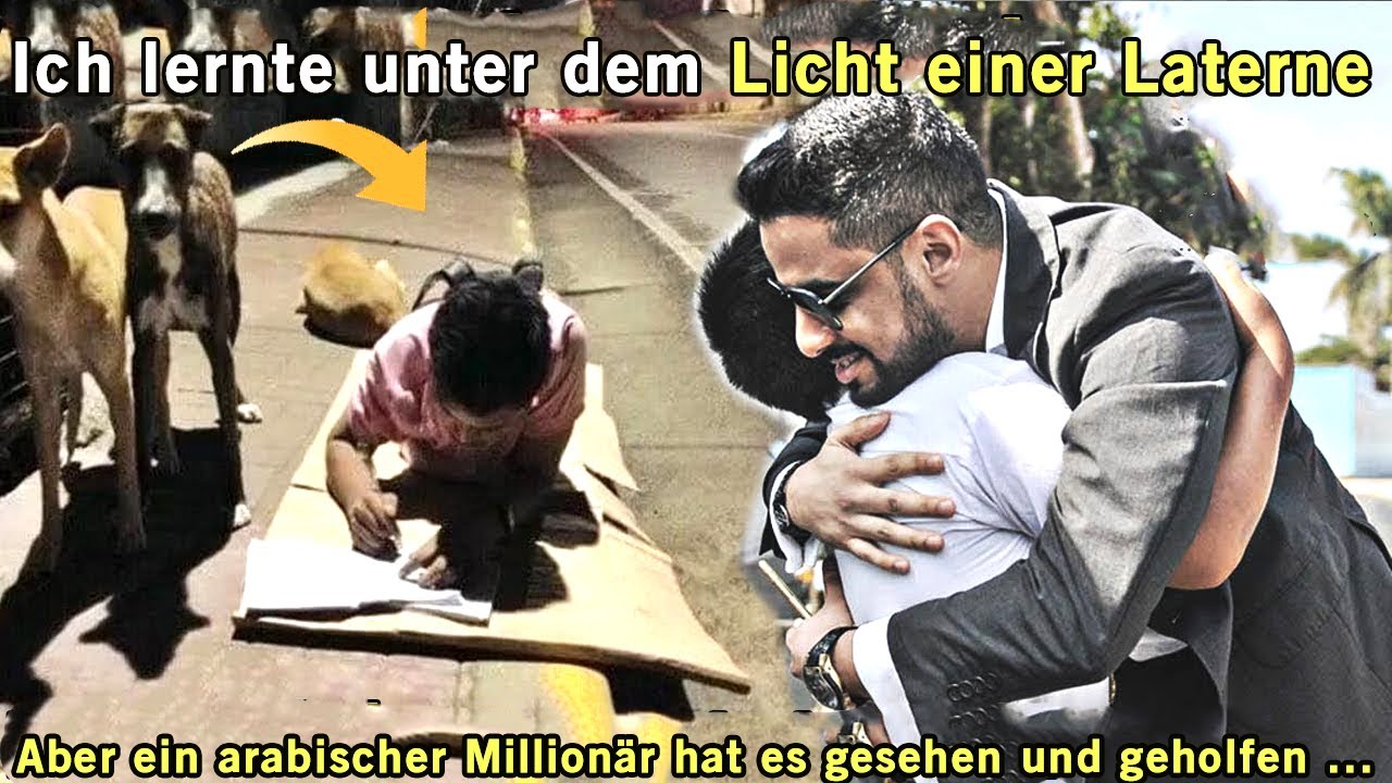 Er studierte auf der Straße im Licht einer Stange. Ein Millionär sah ihn und tat dies ...