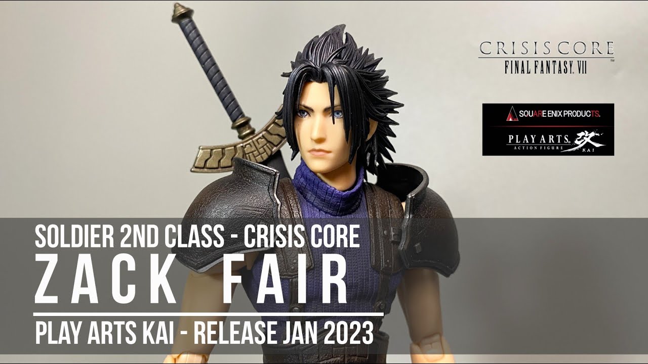 PLAY ARTS KAI - ZACK FAIR 2ND CLASS FINAL FANTASY VII CRISIS CORE REUNION